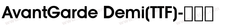 AvantGarde Demi(TTF)字体转换
